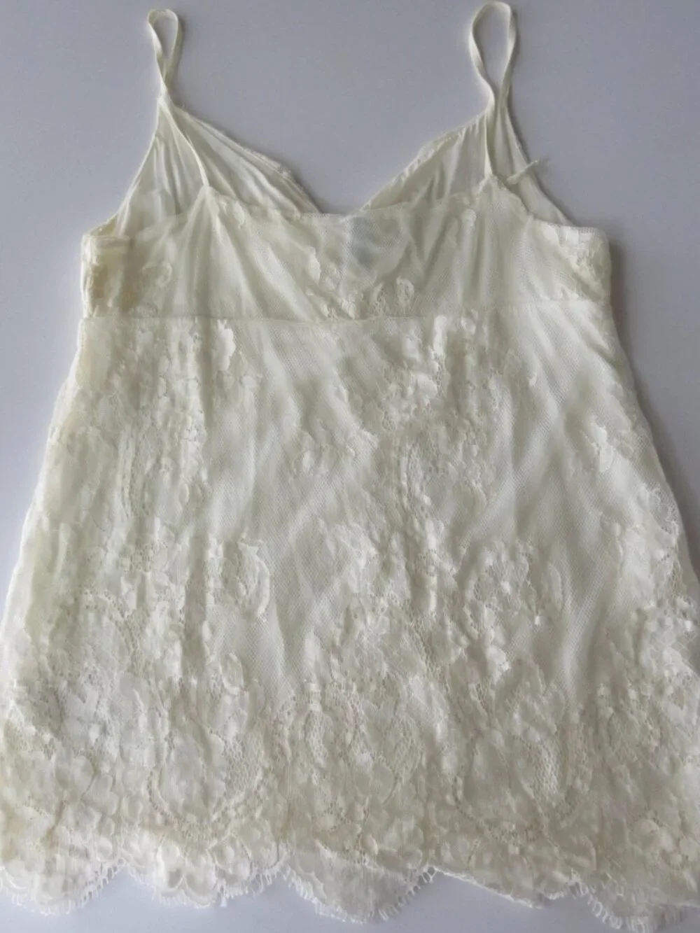 Vintage Italian Cream Lace United Colors of Benetton Camisole, Made in Italy, 20
